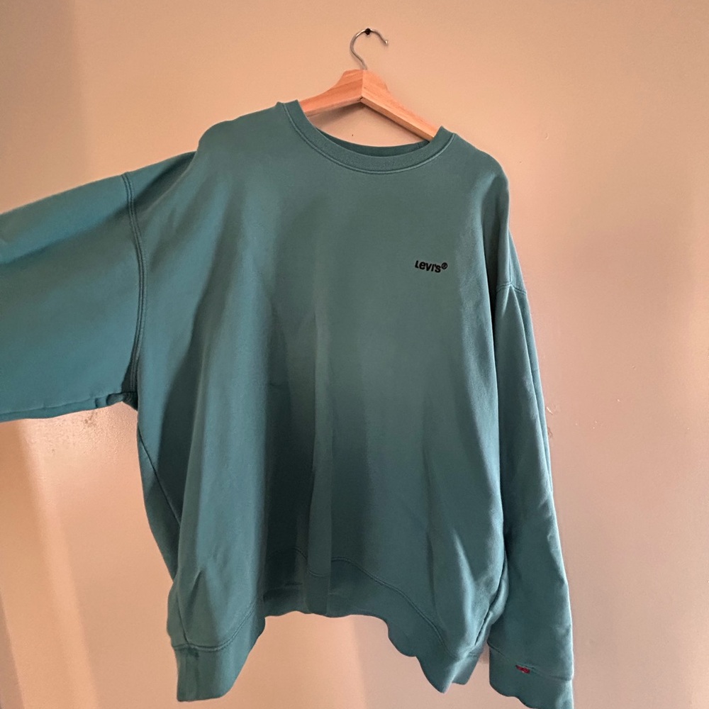 Levi's Teal Relaxed Crewneck Sweatshirt